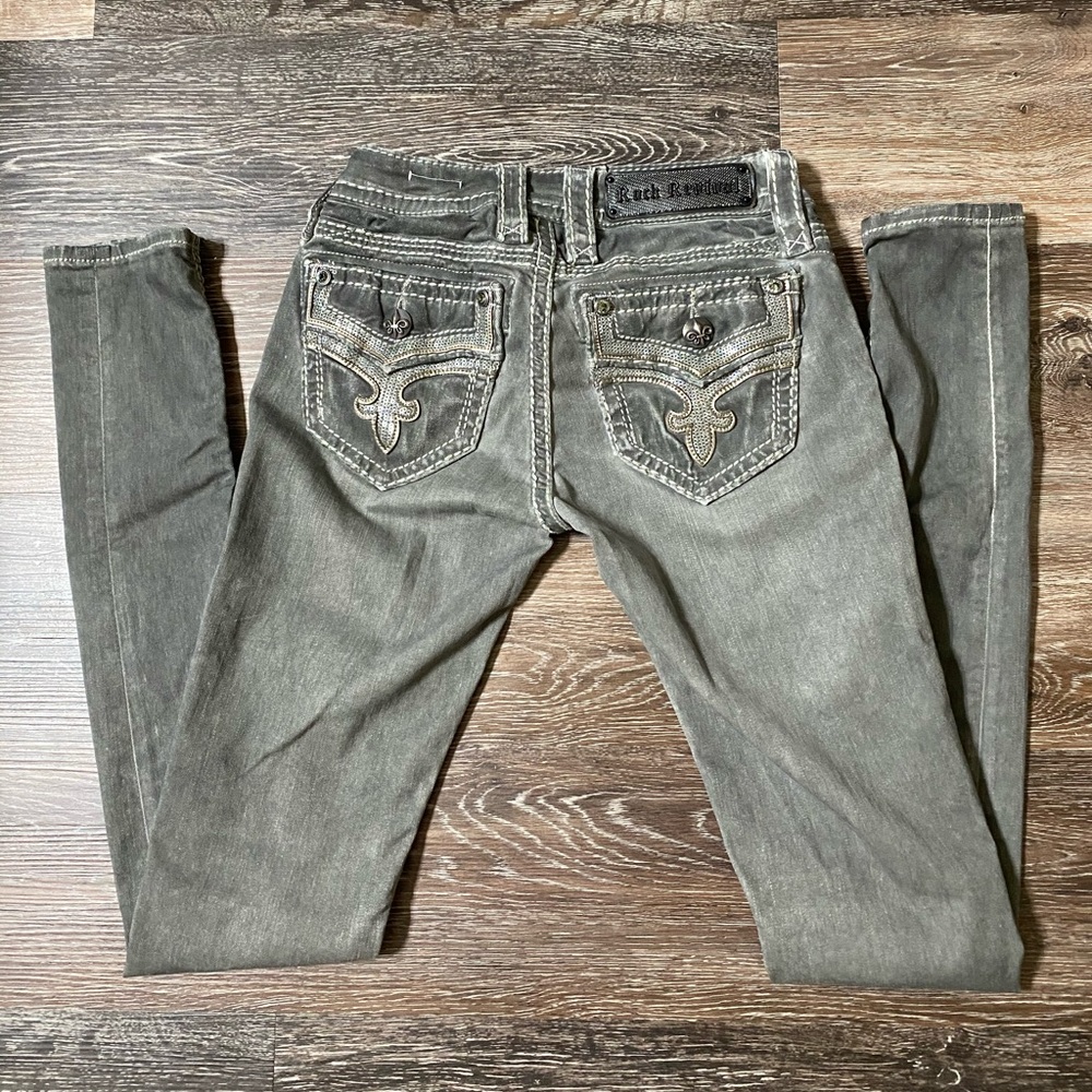 Rock Revival Skinny Jeans Grey